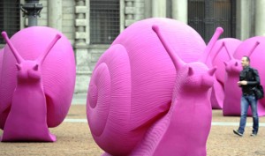 Cracking art - Lumache giganti
